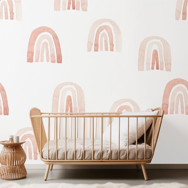 Papier Peint "Aquarelle Pastel Rainbow (Créateur téléchargé)