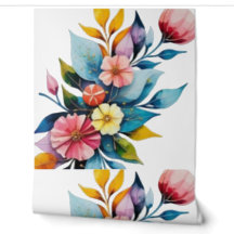 aquarelles de fleurs impressionnistes