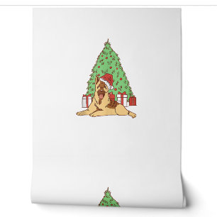 Papier Peint Arbre de Noël de chien - Noël drôle