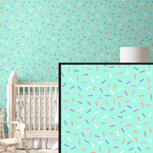 Papier Peint Arc-en-ciel rose violet orange arrosé, sur Aqua