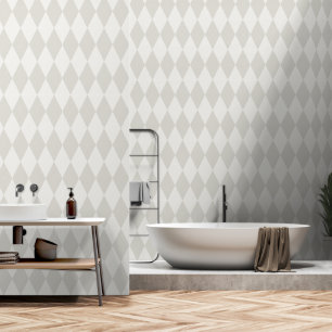 Papier Peint Argyle Classique Ton sur Ton Monochrome Côté Mer