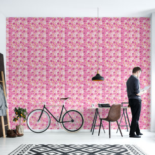 Papier Peint Arrière - plan de modèle floral