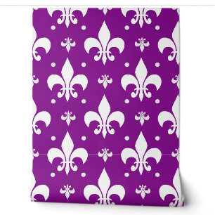 Papier Peint Arrière - plan violet Fleur-de-lis Design Motif