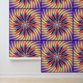 Papier Peint Art de mandala géométrique rétro coloré abstrait