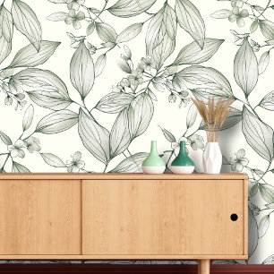 Papier Peint Art du feuille botanique