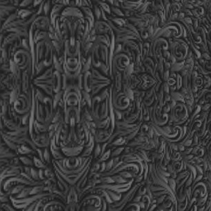 Papier Peint Art feuille Bois sculpté Ornements Noir