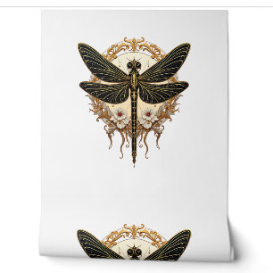 Papier Peint Art Nouveau Dragonfly Elegant Steampunk