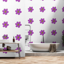 Artsy amusant Floral violet