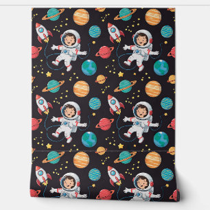 Papier Peint Aventurier Explorateur d'espace Enfants