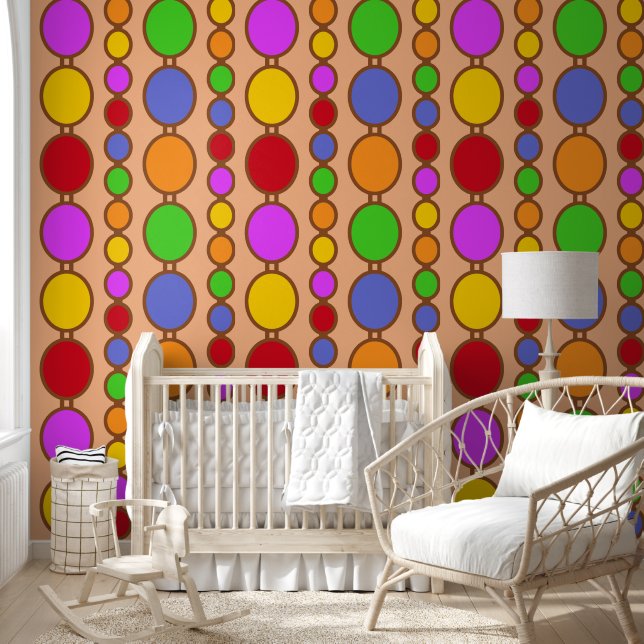 Papier Peint Babes perles brillantes Brown sur la pêche (Enfants)