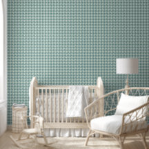 Baby Boys Room Blue Preppy Houndstooth