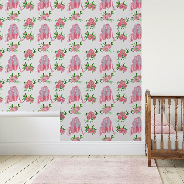 Papier Peint Ballet Ballerina Chaussures rose (Créateur téléchargé)