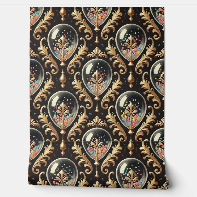 Papier Peint Ballons chics (Déroulement)