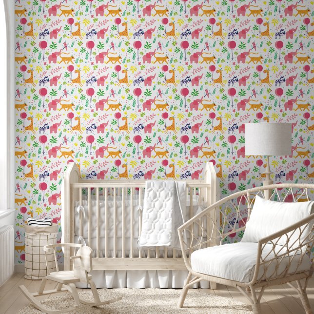 Papier Peint Ballons d'animaux mignons Salle de soins pour enfa (Enfants)