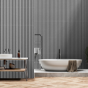 Papier Peint Bandes Noires Et Blanches