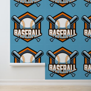 Papier Peint Baseball couleur personnalisé