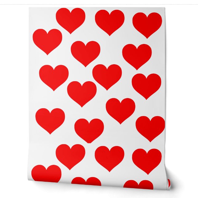 Papier Peint Beau fond d'écran de coeur rouge Love (Déroulement)
