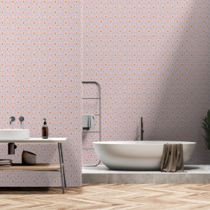 Papier Peint Beau Motif à fleurs rose pâle