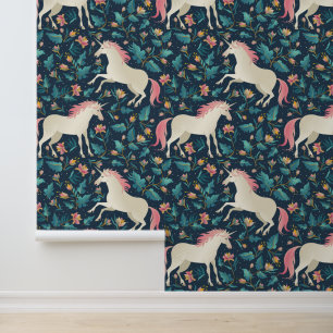 Papier Peint Beau Motif de licorne magique