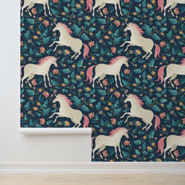Papier Peint Beau Motif de licorne magique (Application)