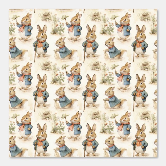Papier Peint Beau Peter Rabbit (Recto)