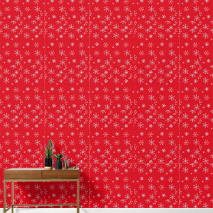 Papier Peint Beau rouge illustratif flocon rouge arrière-plan r