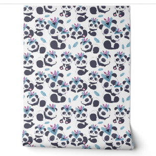 Papier Peint bébé unisex sauvage un carrelage motif Nursery