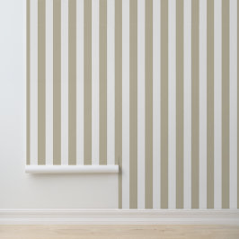 Papier Peint Beige And Khaki Stripes - Boho Earthy Vibes