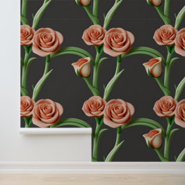 Papier Peint Belle et réaliste fleur 3D