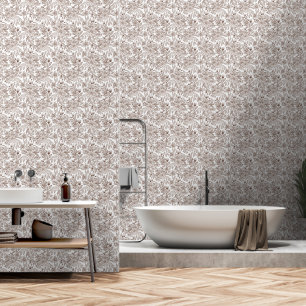 Papier Peint Belle Mocha Mousse Vintage Floral
