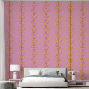 Papier Peint Belles Botaniques Dorées