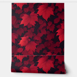 Papier Peint Belles feuilles rouges d'automne