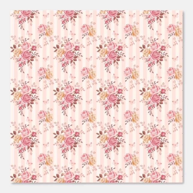 Papier Peint Belles fleurs de jardin (Recto)