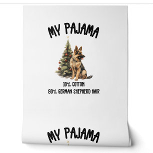 Papier Peint berger allemand & Noël, Drôle Chien Design pour