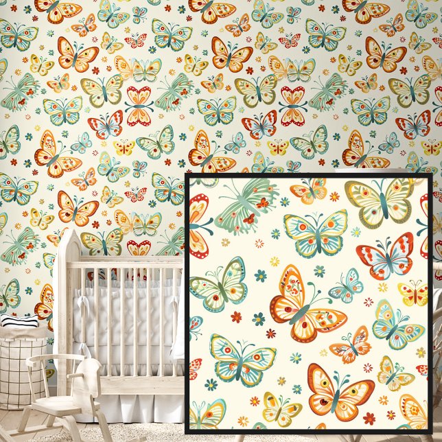 Papier Peint Beurre vert orange mignon du printemps sur la crèm (Créateur téléchargé)