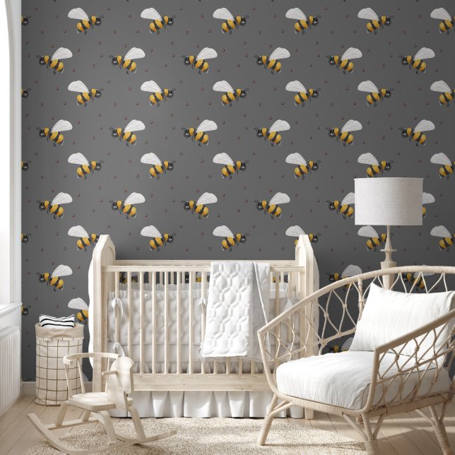 Papier Peint Big Bold Bee Motif (Enfants)