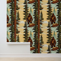 Bigfoot dans le Motif Sasquatch Woods