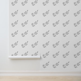 Papier Peint Black White Botanical Print Leaves Patterns Garden
