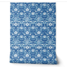 Bleu blanc Motif Art déco moderne