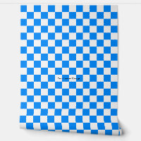 Papier peint bleu-blanc personnalisé