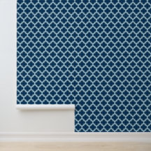 Bleu et Bébé Bleu Trellis, treillis, Quatrefoil