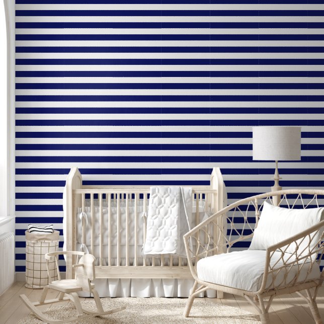 Papier Peint Bleu et blanc de la voile (grande échelle) (Enfants)