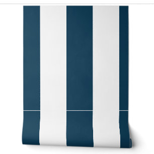 Papier Peint Bleu et blanc marine de 6 pouces