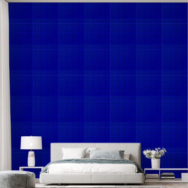 Papier Peint Bleu royal (Chambre à coucher)