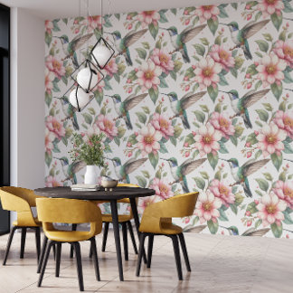 Papier Peint Blossomwing Haven | Gîte Floral Airbnb 