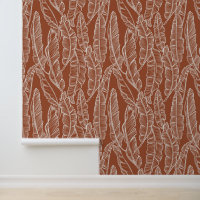 Boho Terracotta Banana Feuilles Imprimer
