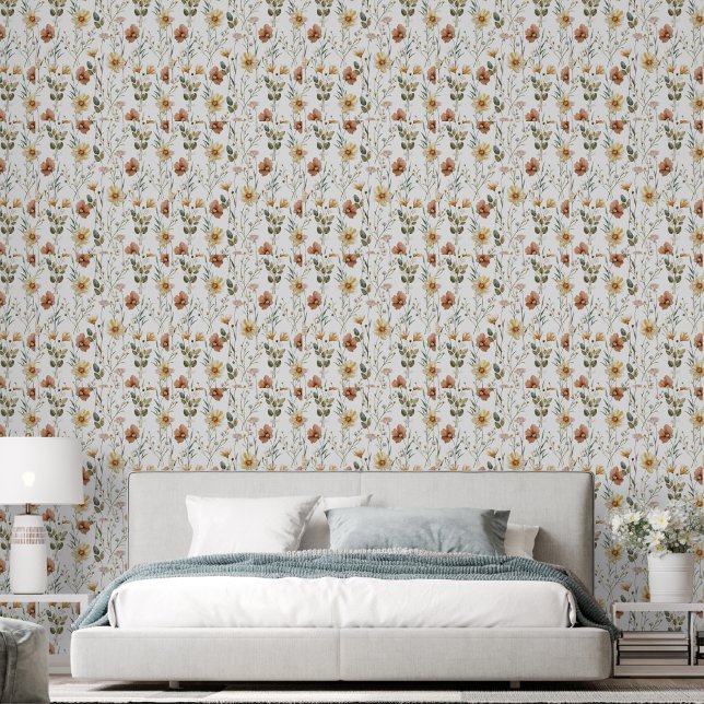 Papier Peint Boho Watercolor Wildflower (Créateur téléchargé)