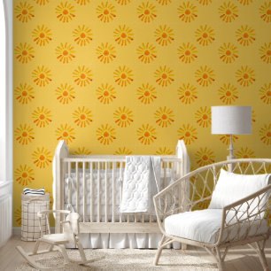 Papier Peint Boho Yellow Sun Baby Girls