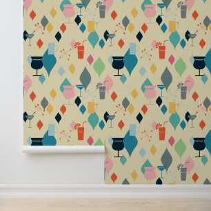 Papier Peint Boissons Modernes Du Milieu Du Siècle