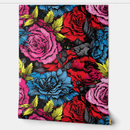 Papier Peint Bold Punk Blooms Floral